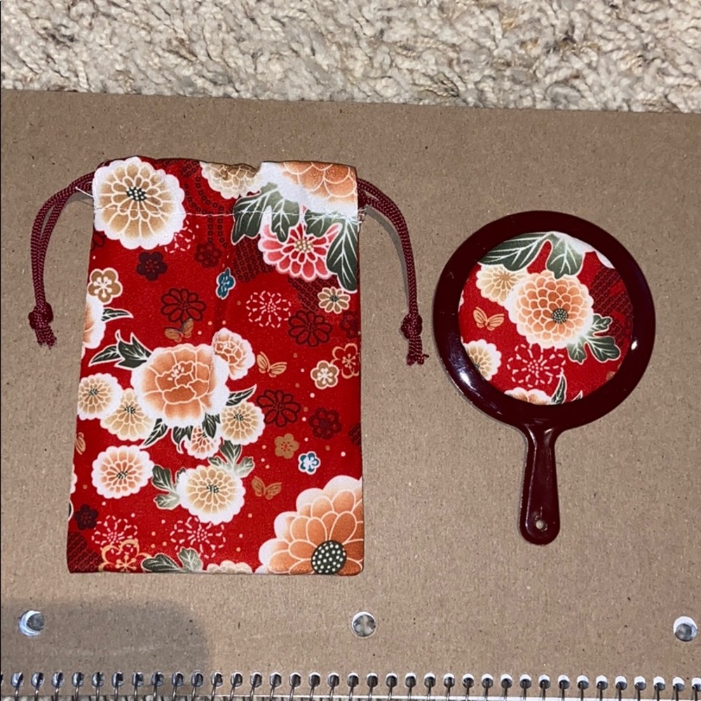 Japanese Portable Mirror & Bag Set